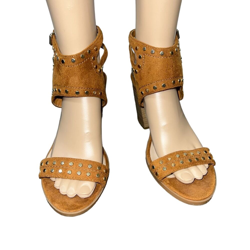 Soda from Buckle Womens High Heel Sandals Faux Leather Studded Strappy Size 9 - Picture 4 of 13